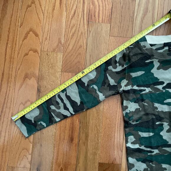 J. Crew Classic Tippi Sweater Womens Small Green Camouflage Merino Wool Pullover - Picture 8 of 8